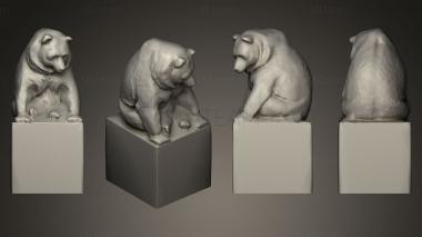 3D model Bear Statue_2 (STL)